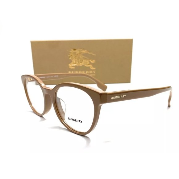 Burberry Women's Beige Round Eyeglasses!